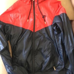 Nike red and blue running fleece, very cool